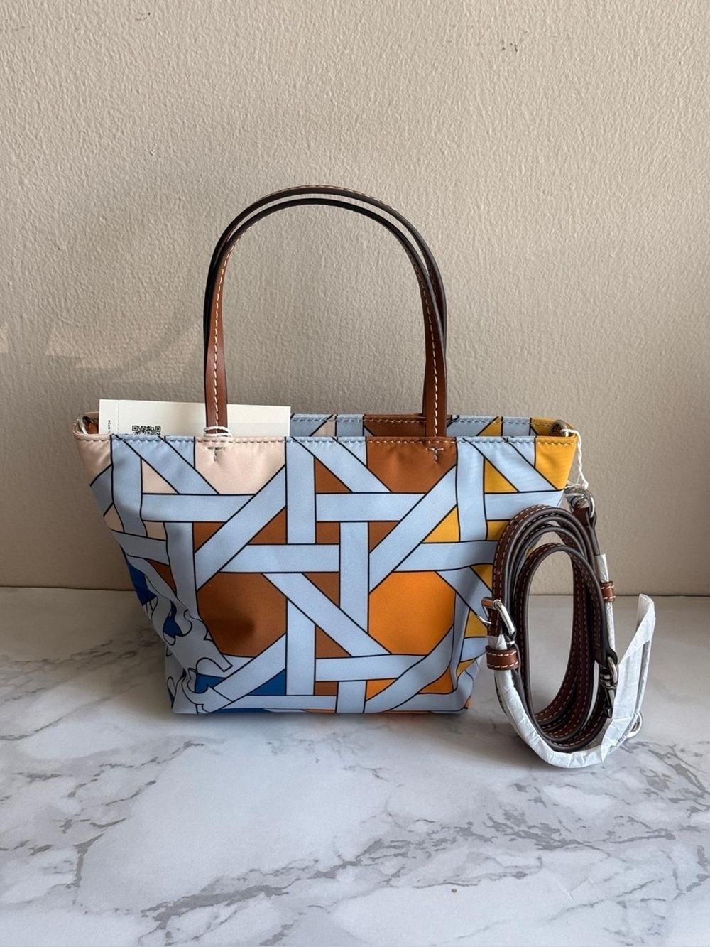 Tory Burch NYLON PRINTED MINI TOTE - Picture 3 of 13